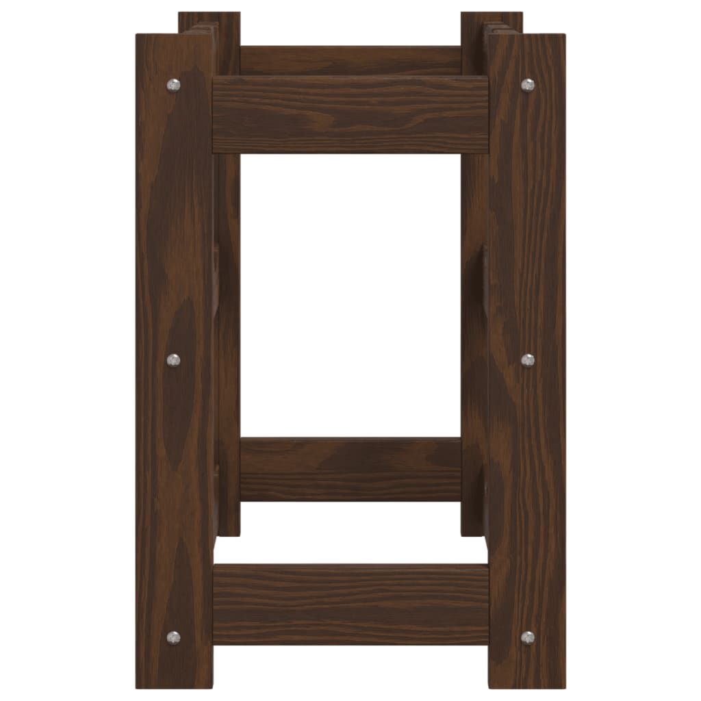 Vidaxl VidaXL Wijnrek Voor 12 Flessen Massief Grenenhout Bruin