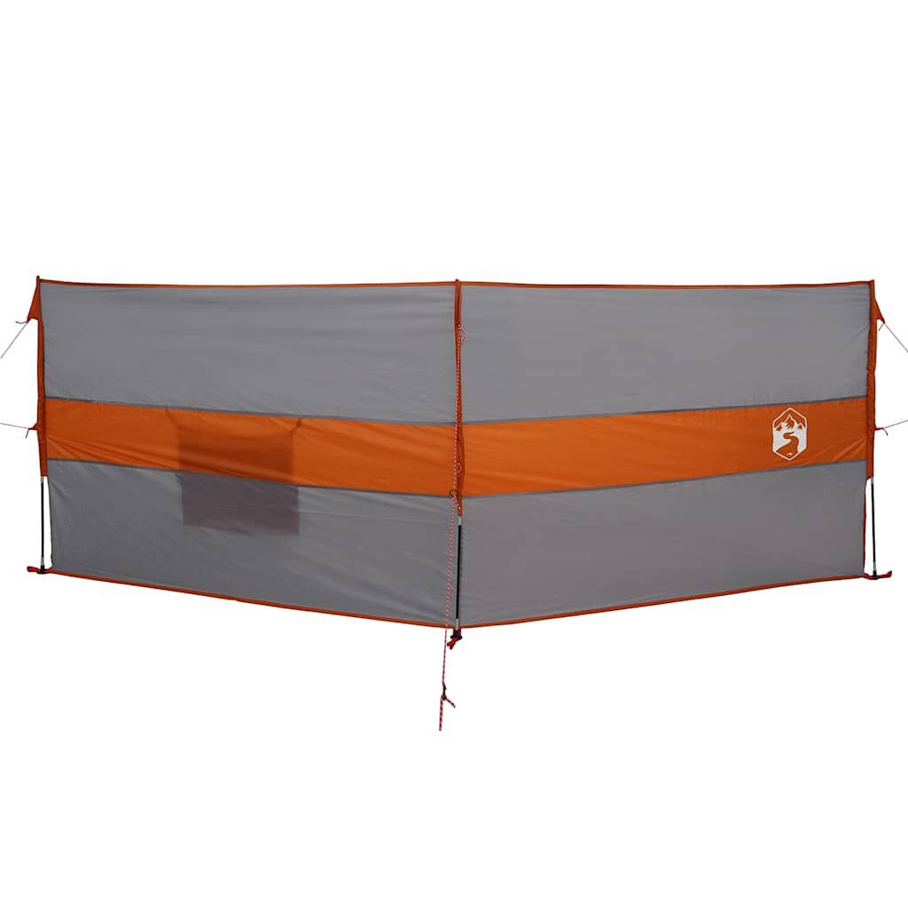 Vidaxl VidaXL Windscherm Camping Waterdicht 344x120 Cm Grijs En Oranje