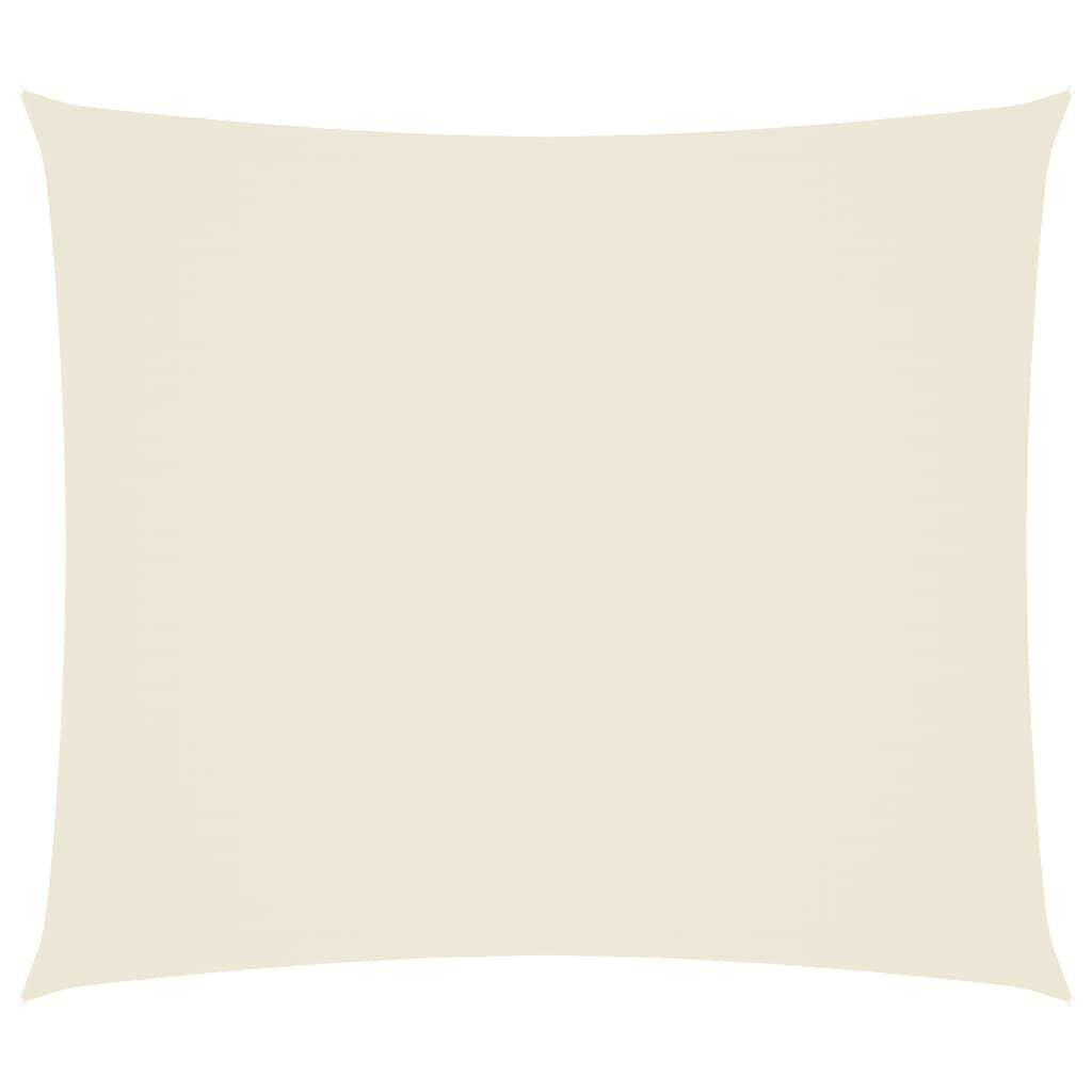 vidaxl vidaXL Zonnescherm rechthoekig 2x2 5 m oxford stof crèmekleurig