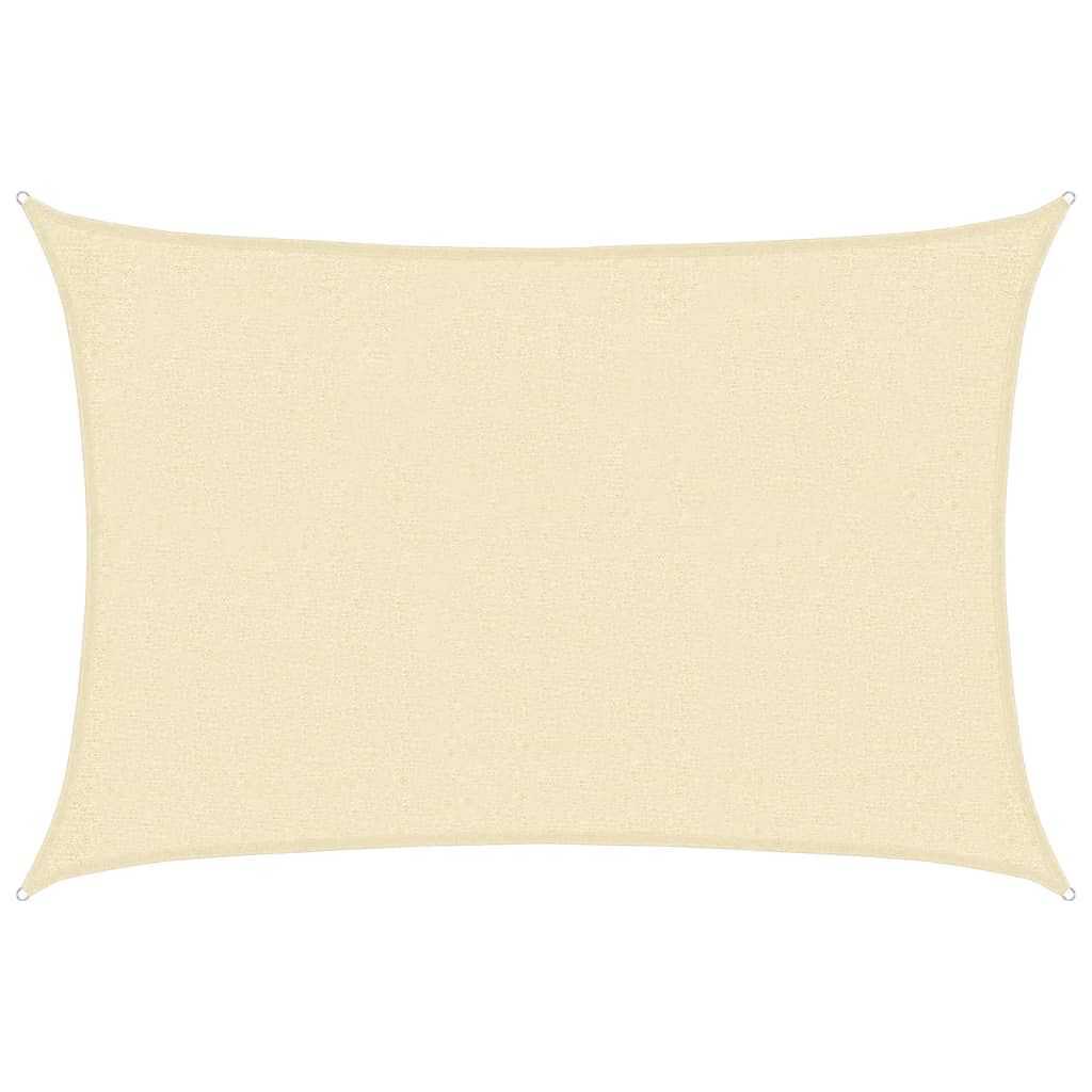 vidaxl vidaXL Zonnezeil 160 g/m² 2x2 5 m HDPE crèmekleurig