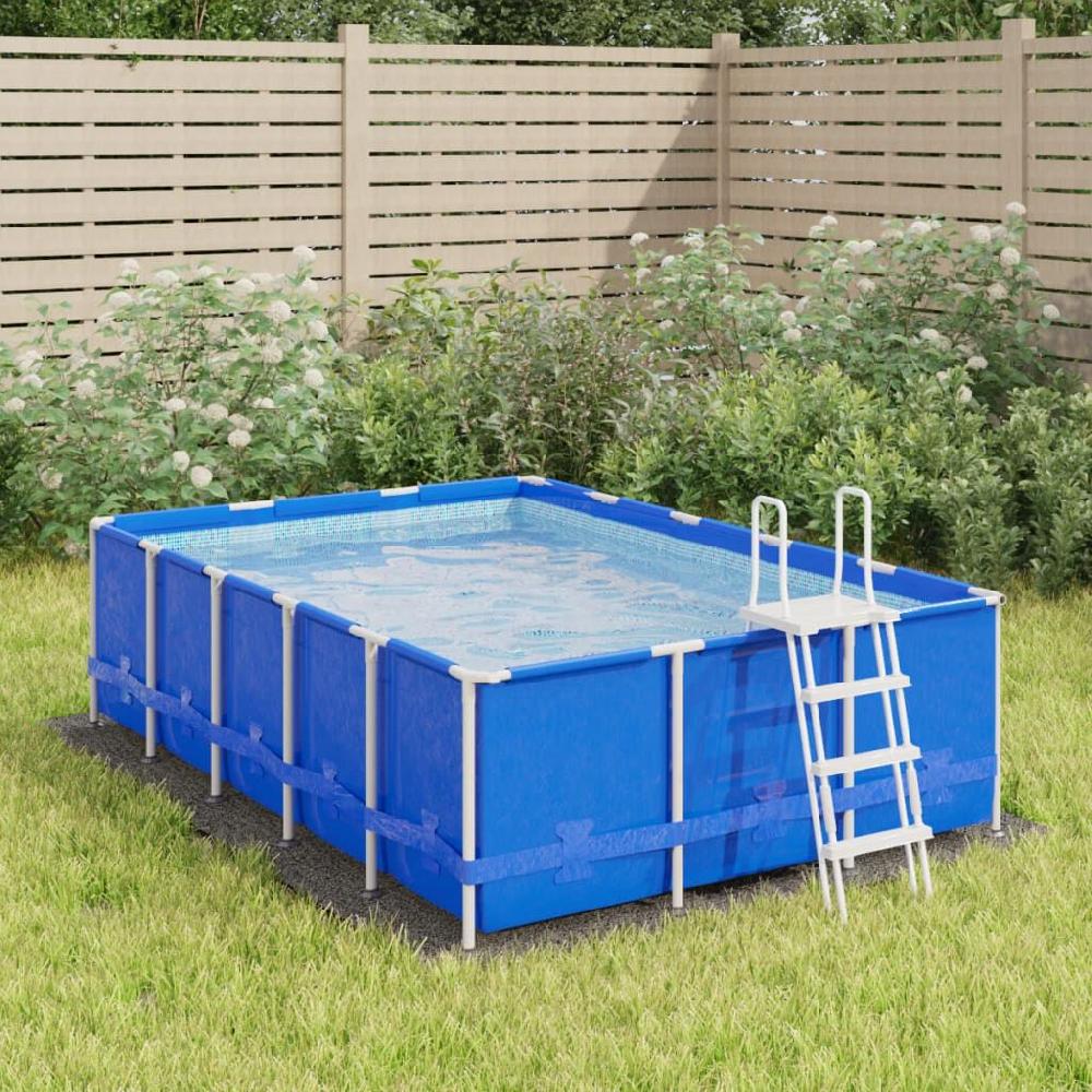 Vidaxl VidaXL Zwembadgrondzeil 300x220 Cm Polyester Geotextiel Lichtgrijs