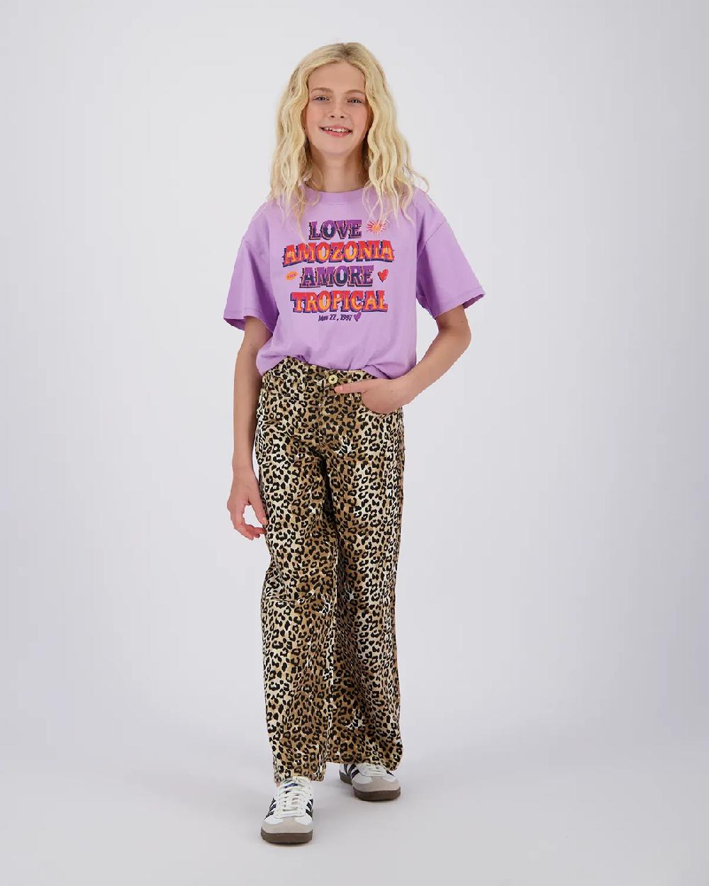 vingino Extra wide leg Jeans Cassie leopard