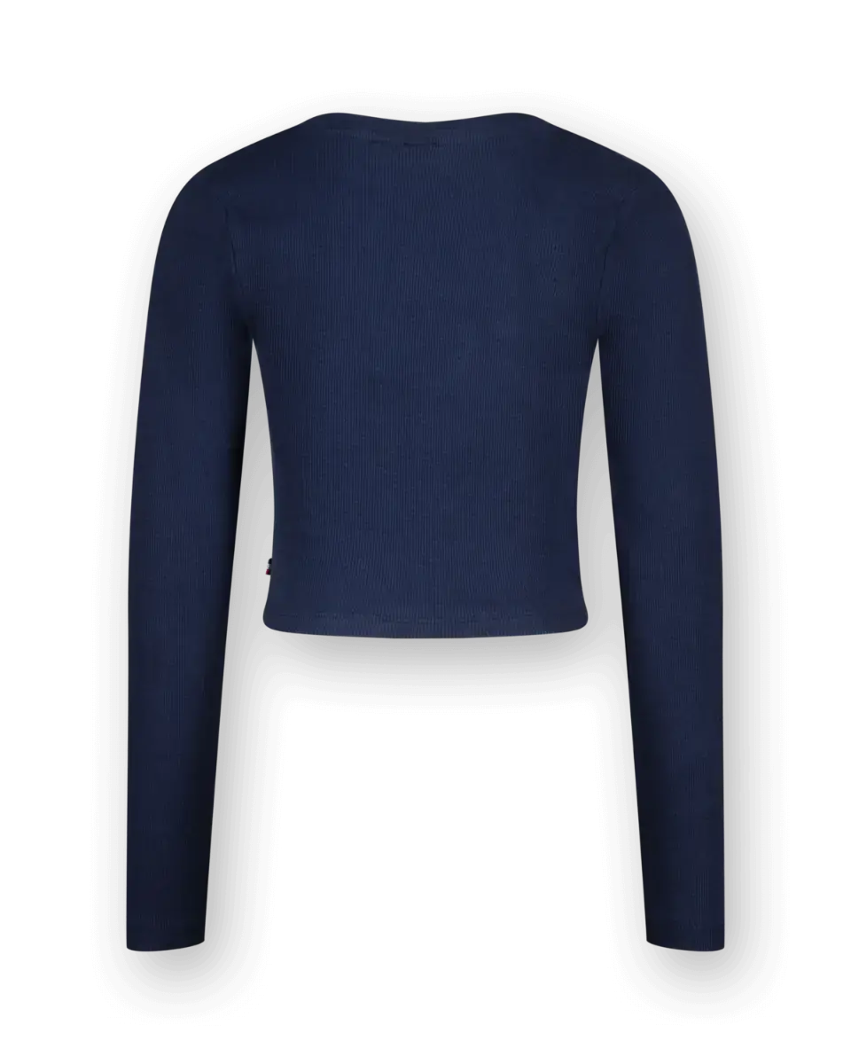 vingino T-shirt G-basic-crop Rib Longsleeve