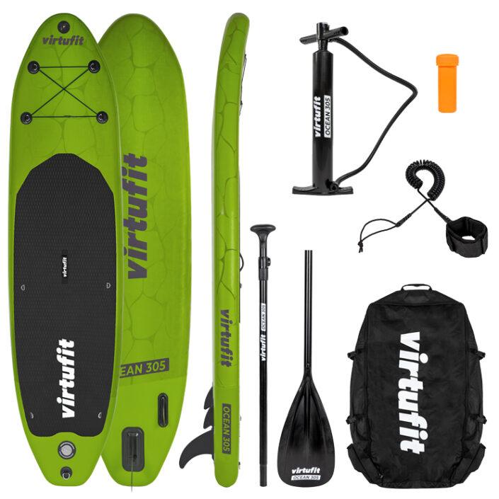 virtufit Supboard Cruiser 305 Turquoise – Met kajak zitje accessoires en draagtas