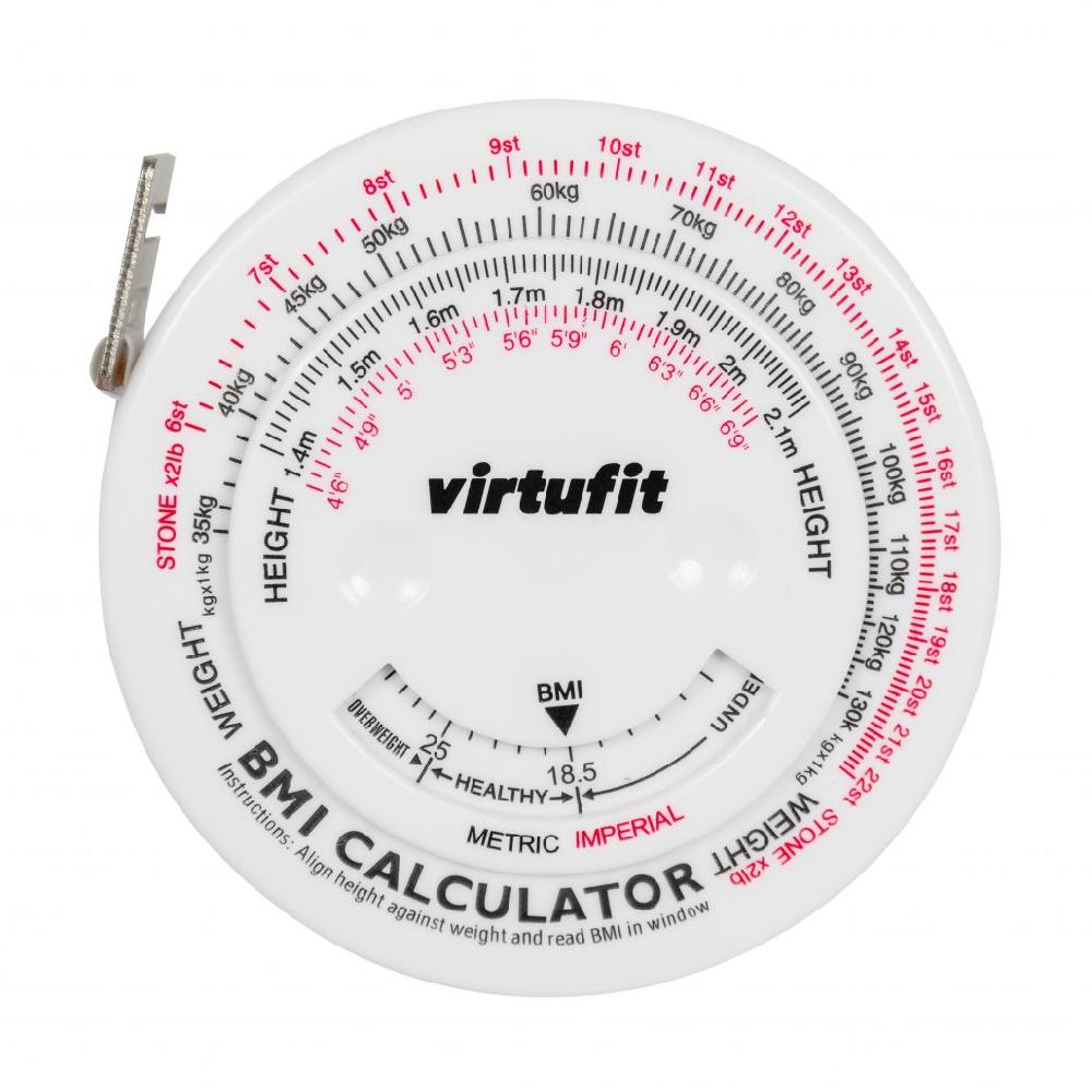 virtufit VirtuFit Omtrekmeter met BMI Calculator – 150 cm
