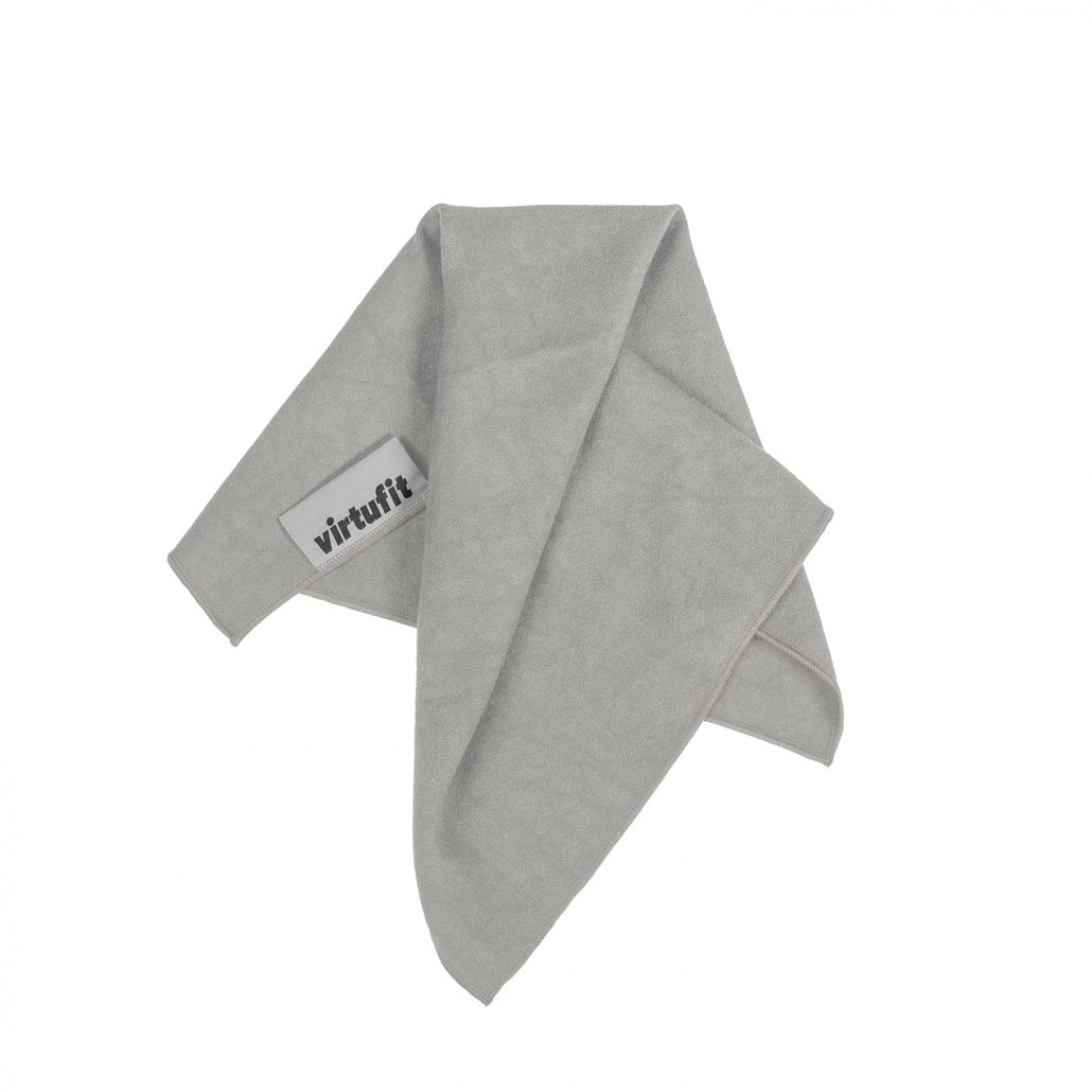 virtufit VirtuFit Premium Yoga Handdoek – Natural Grey