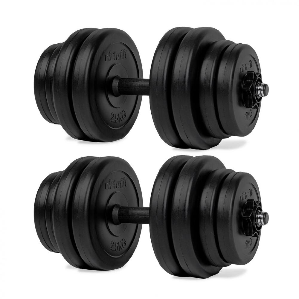 virtufit VirtuFit Verstelbare Vinyl Dumbbellset – 30 kg
