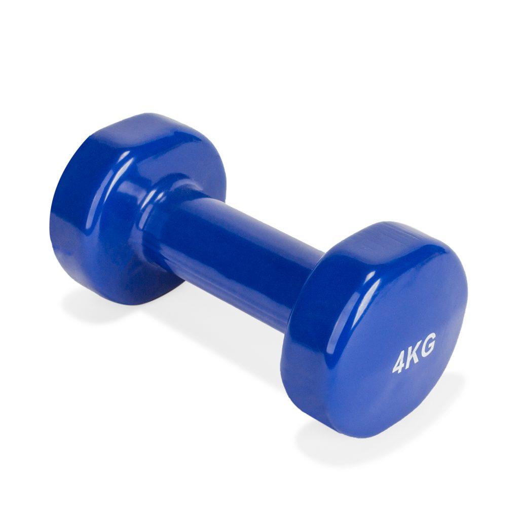 virtufit VirtuFit Vinyl Dumbbell Pro – 4 kg – Blauw