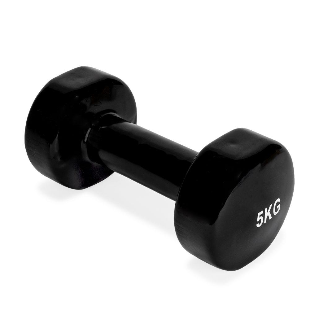 virtufit VirtuFit Vinyl Dumbbell Pro – 5 kg – Zwart