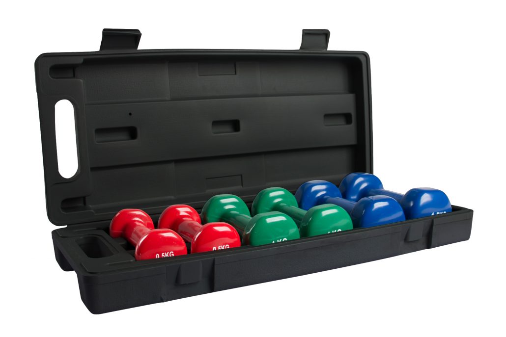 virtufit VirtuFit Vinyl Dumbbellset in Koffer