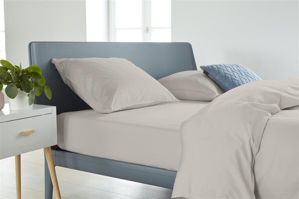 Vtwonen Ambiante - Bamboe-Katoen - Boxspring Hoeslaken - 140x200 Cm - Zand