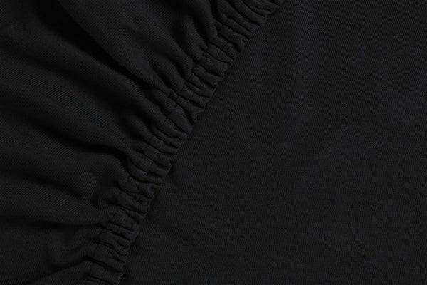 vtwonen Ambiante hoeslaken AMBIANTE Jersey HL - 200x200/210 cm - zwart