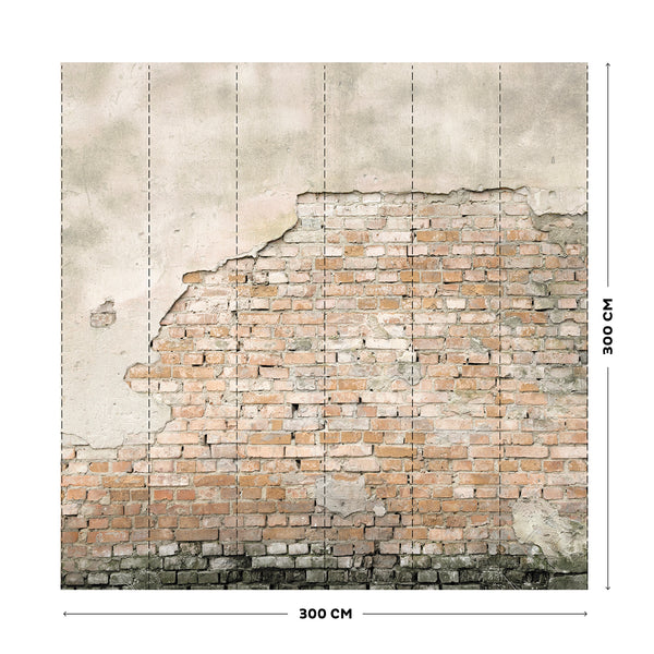 Vtwonen Art For The Home Bakstenen Muur Dublin Fotobehang 300x300 Cm