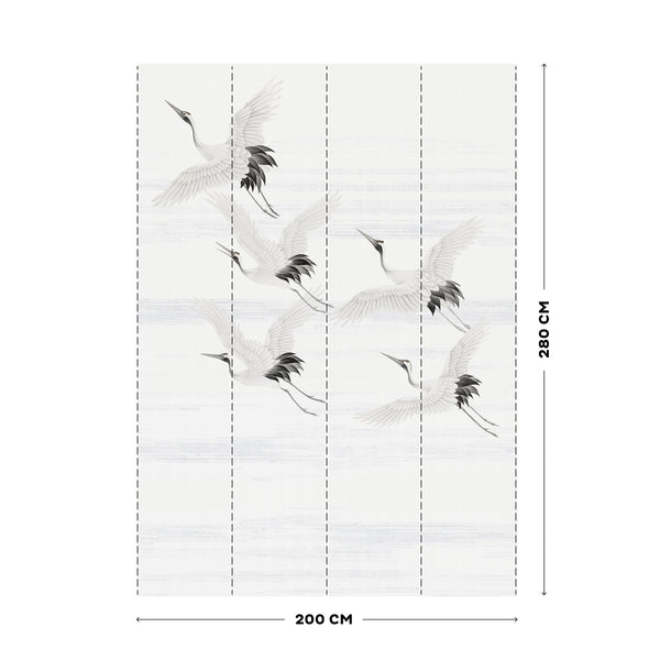 Vtwonen Art For The Home Kraanvogels Fotobehang 280x200 Cm