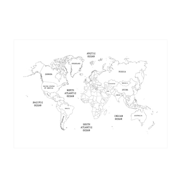Vtwonen Art For The Home Wereldkaart Fotobehang 280x400cm