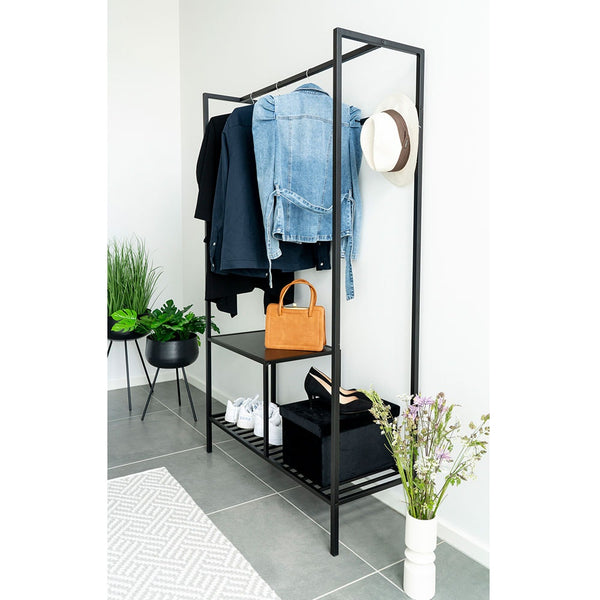 Vtwonen Artichok Evie Staande Bloempot Zwart - Set Van 2