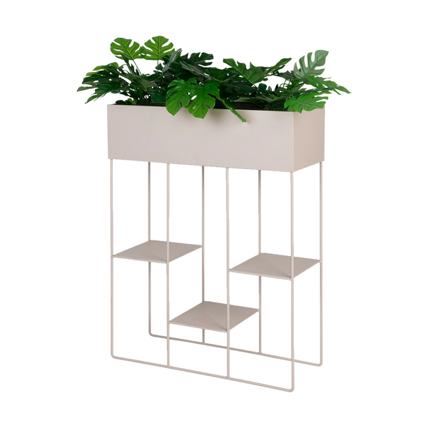 Vtwonen Artichok Pepijn Staande Metalen Plantenbak Beige