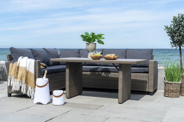 Vtwonen Artichok Sinta Plaid Wit/zwart/bruin - 170 X 130 Cm