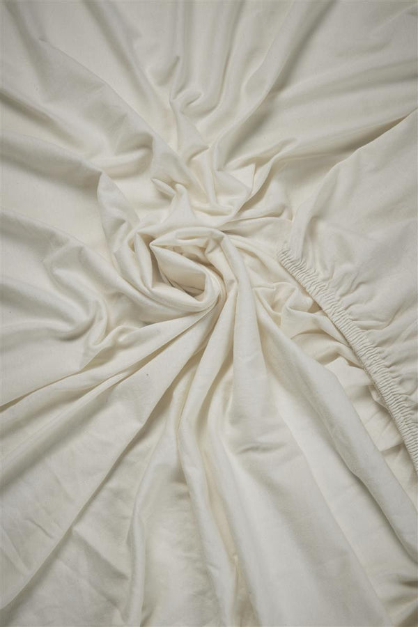 Vtwonen Beddinghouse Hoeslaken BH Jersey HL - 140x200/220 Cm - Gebroken Wit