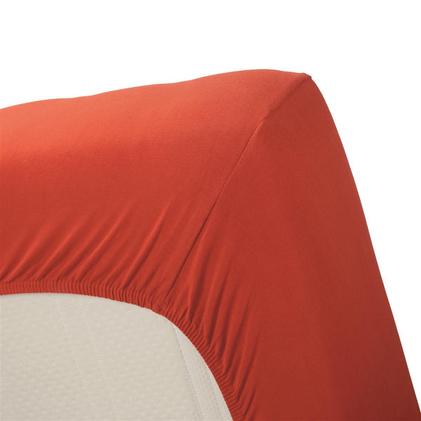 vtwonen Beddinghouse hoeslaken BH Jersey Stretch HL - 140/160x200/210/220 cm - koraalrood