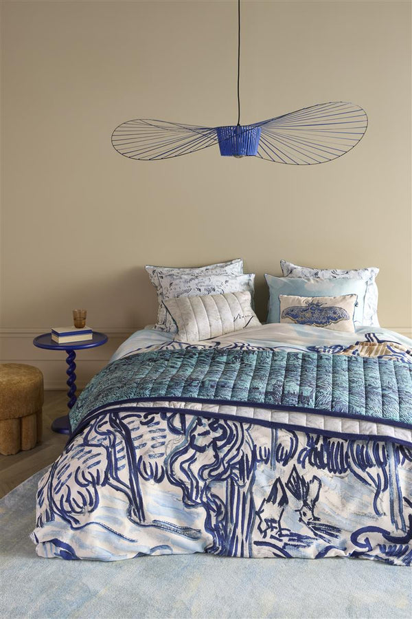 Vtwonen Bedsprei Beddinghouse X Van Gogh Museum Champs De Blé - Bedsprei - 260x260 Cm - Blauw