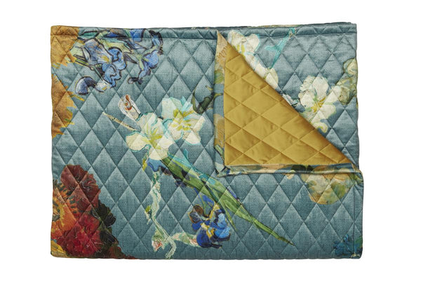 vtwonen Bedsprei Beddinghouse x Van Gogh Museum Partout Des Fleurs - 180x260 cm - Groen