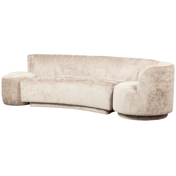 Vtwonen BePureHome Bank Combi-Popular - Chenille - Naturel - 72x345x97