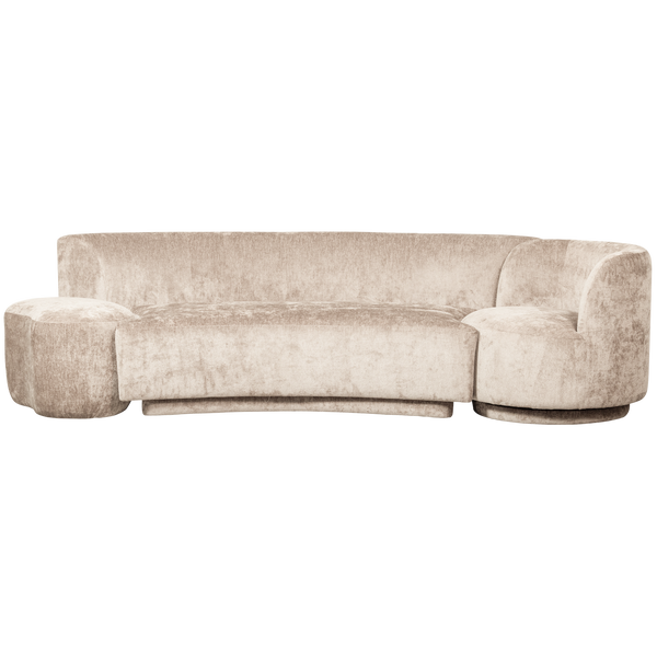 vtwonen BePureHome bank Combi-Popular - Chenille - Naturel - 72x345x97