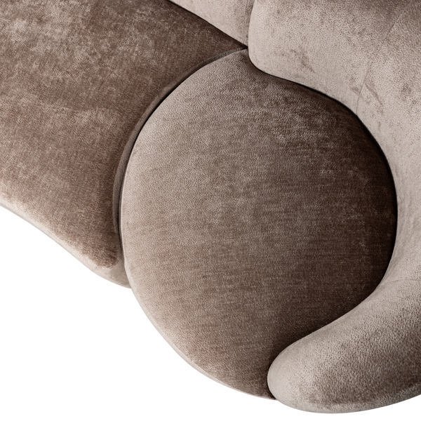 Vtwonen BePureHome Bank Combi-Popular - Chenille - Taupe - 72x345x97