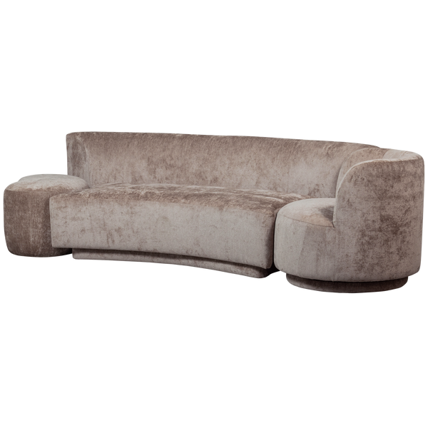 Vtwonen BePureHome Bank Combi-Popular - Chenille - Taupe - 72x345x97