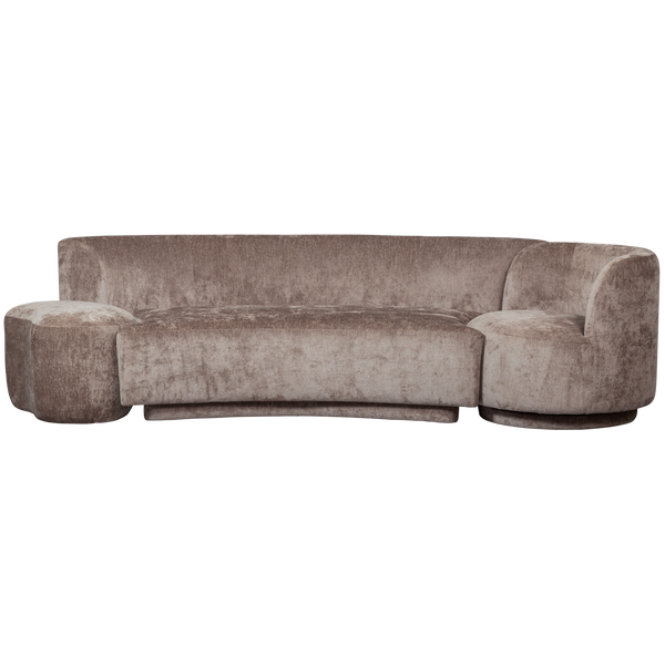 vtwonen BePureHome bank Combi-Popular - Chenille - Taupe - 72x345x97