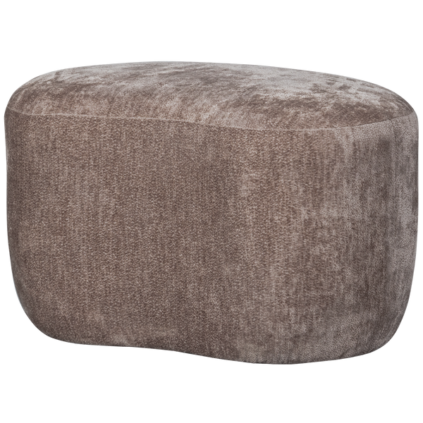 Vtwonen BePureHome Organische Poef Popular - Polyester - Taupe - 46x73x49
