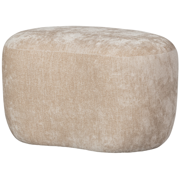 Vtwonen BePureHome Poef Popular - Polyester - Naturel - 46x73x49