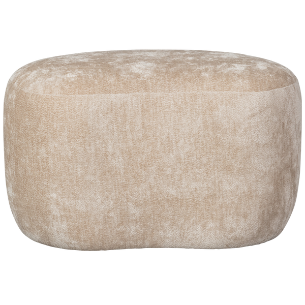 vtwonen BePureHome poef Popular - Polyester - Naturel - 46x73x49