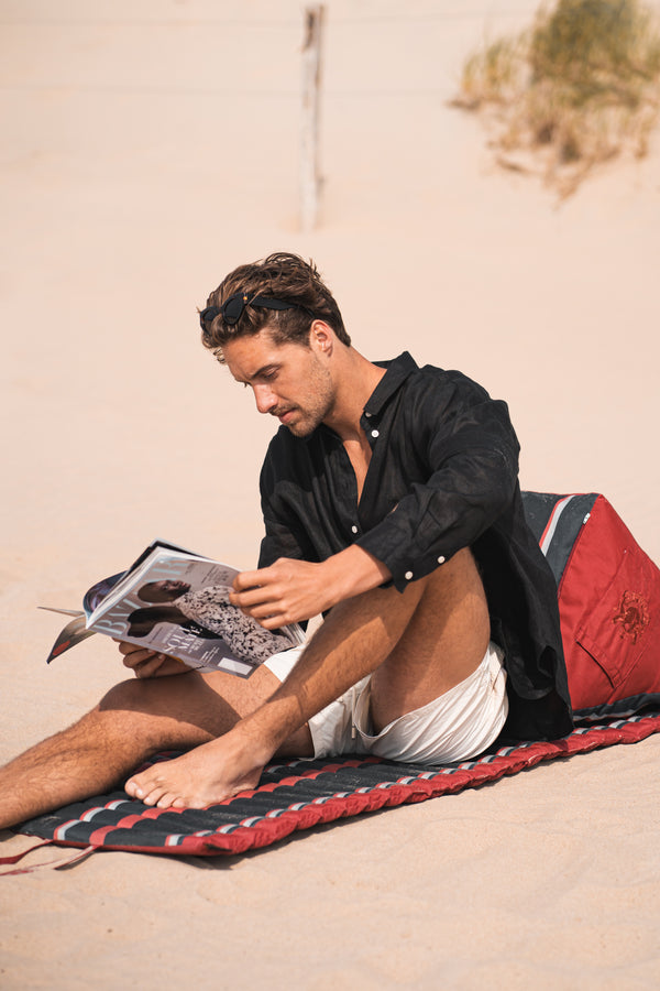 Vtwonen Besarto - Relaxmatras - Stripe Classic - Red Navy