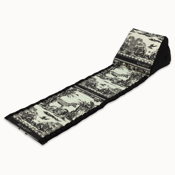 vtwonen Besarto - Relaxmatras - Toile de Jouy - Black Off white