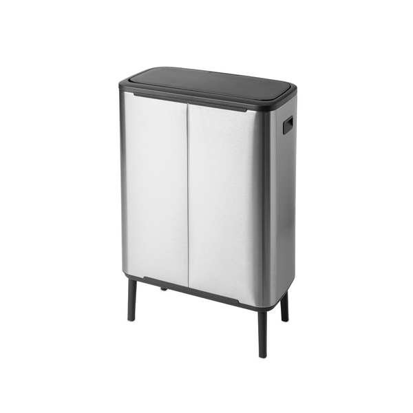 Vtwonen Bo Touch Bin Hi Met 1 Binnenemmer 60 Liter - Matt Steel Fingerprint Proof