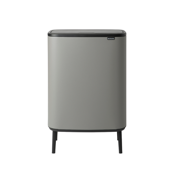 vtwonen Bo Touch Bin Hi met 2 binnenemmers 2 x 30 liter - Mineral Concrete Grey