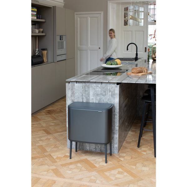 Vtwonen Bo Touch Bin Met 1 Binnenemmer 36 Liter - Confident Grey