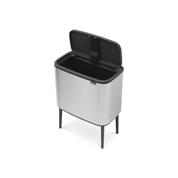 Vtwonen Bo Touch Bin Met 1 Binnenemmer 36 Liter - Matt Steel Fingerprint Proof