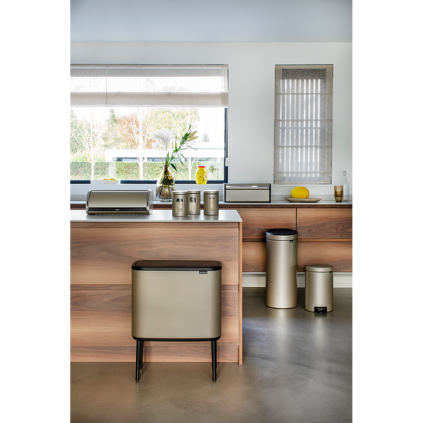 Vtwonen Bo Touch Bin Met 1 Binnenemmer 36 Liter - Metallic Gold