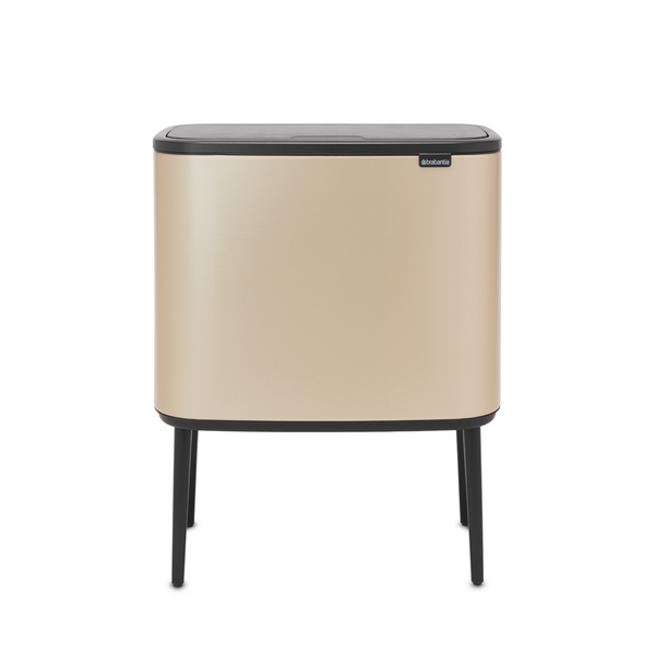 vtwonen Bo Touch Bin met 1 binnenemmer 36 liter - Metallic Gold