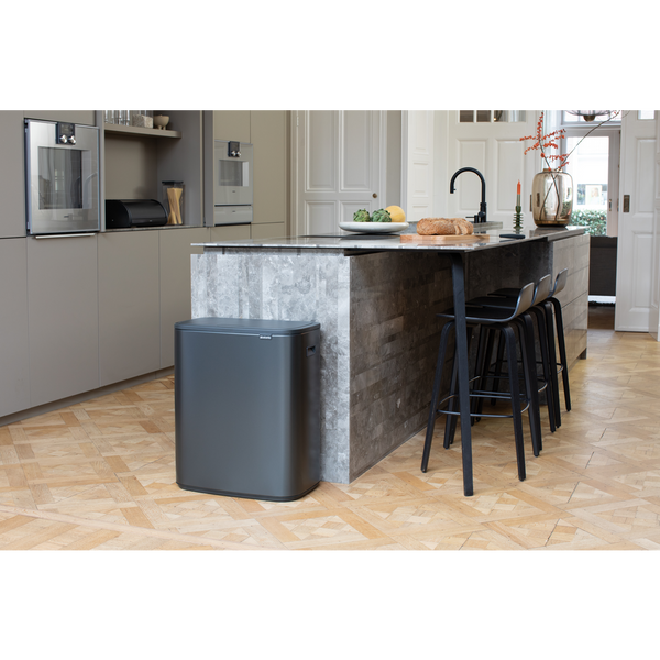 Vtwonen Bo Touch Bin Met 1 Binnenemmer 60 Liter - Confident Grey