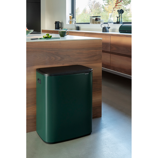 Vtwonen Bo Touch Bin Met 1 Binnenemmer 60 Liter - Pine Green