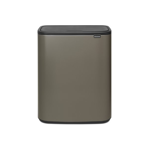 Vtwonen Bo Touch Bin Met 1 Binnenemmer 60 Liter - Platinum