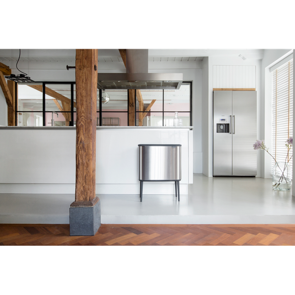 Vtwonen Bo Touch Bin Met 2 Binnenemmers 11 + 23 Liter - Matt Steel Fingerprint Proof