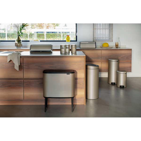 Vtwonen Bo Touch Bin Met 2 Binnenemmers 11 + 23 Liter - Metallic Gold