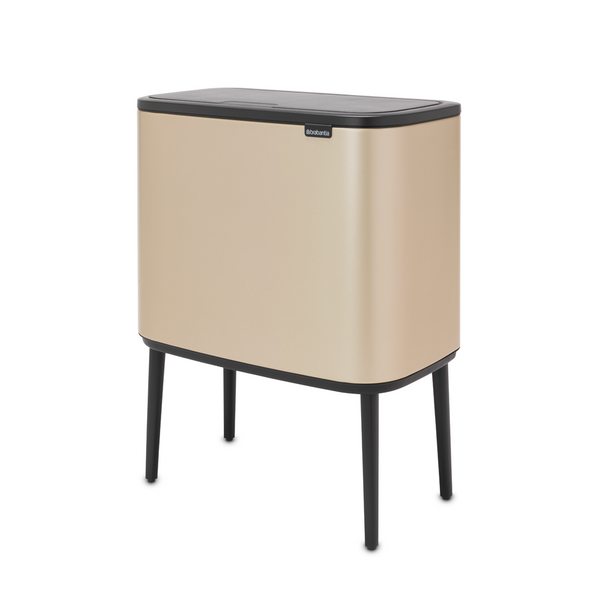 Vtwonen Bo Touch Bin Met 2 Binnenemmers 11 + 23 Liter - Metallic Gold