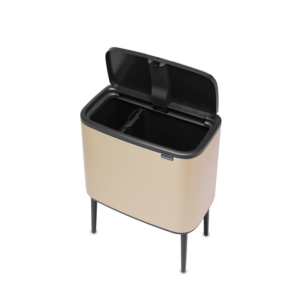 Vtwonen Bo Touch Bin Met 2 Binnenemmers 11 + 23 Liter - Metallic Gold