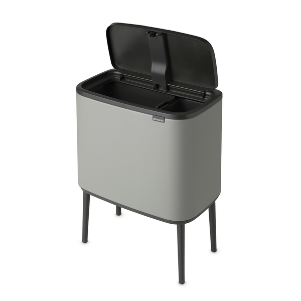 Vtwonen Bo Touch Bin Met 2 Binnenemmers 11 + 23 Liter - Mineral Concrete Grey